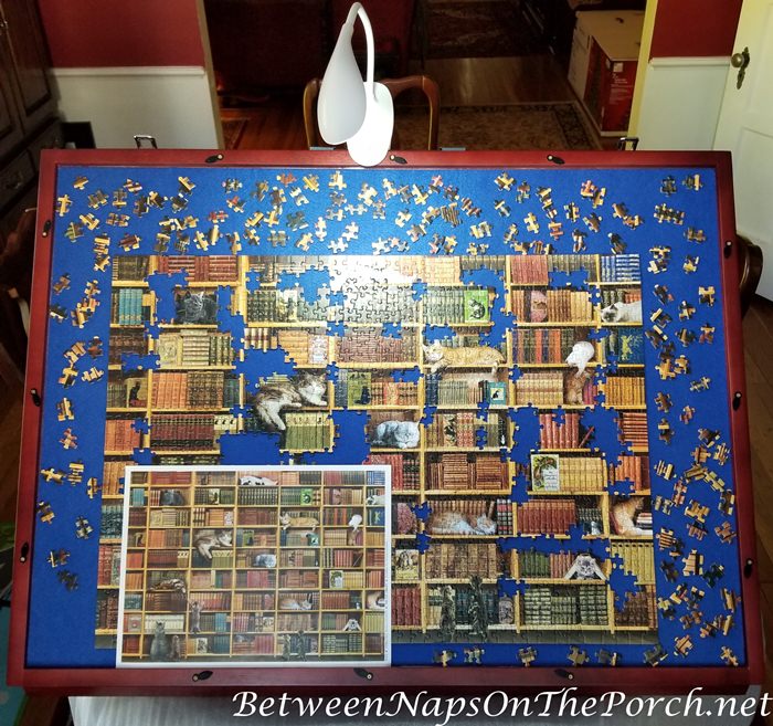 upgraded 1000 piece wooden puzzle table