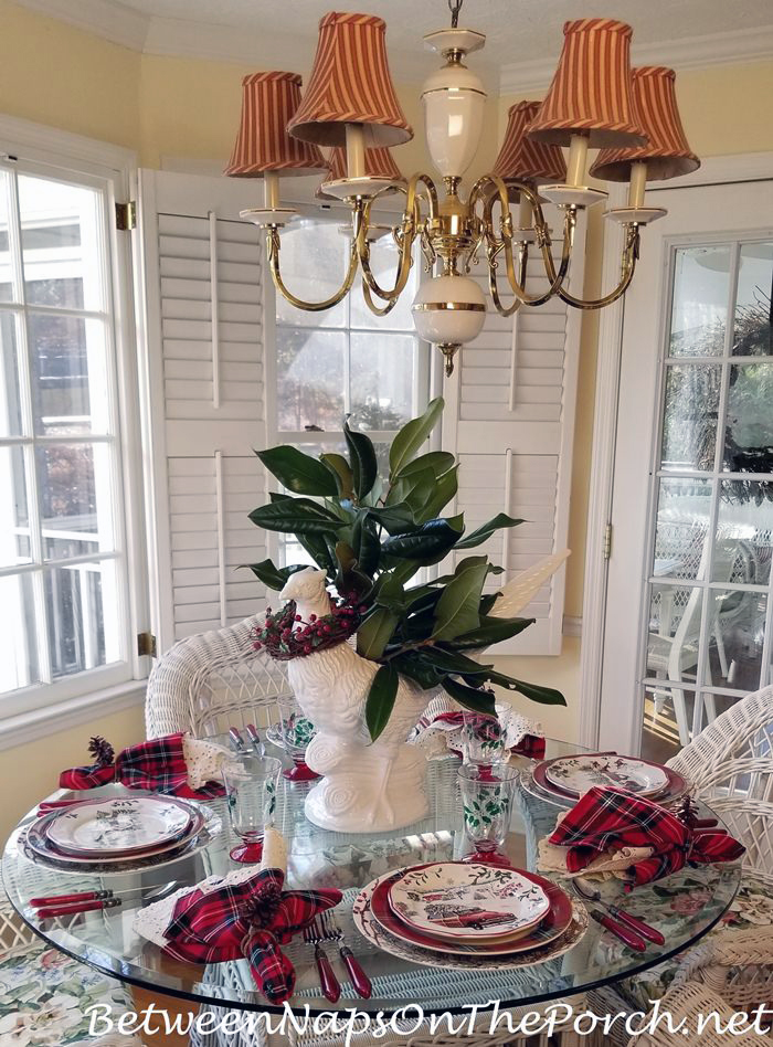 A Woodland Nature Themed Table For Christmas Between Naps