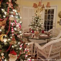 Christmas Tablescape with Better Homes & Gardens Train Christmas Plates