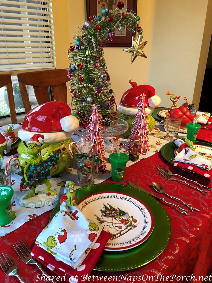 How the Grinch Stole Christmas Themed Table Setting