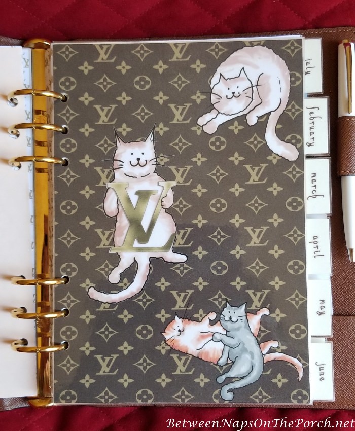 Beautiful Calendar Inserts for Any Agenda, Especially for the Louis Vuitton  Fan – Between Naps on the Porch