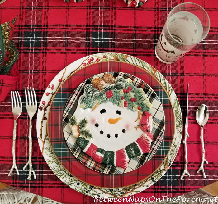 Tartan Table with Tartan Dinnerware