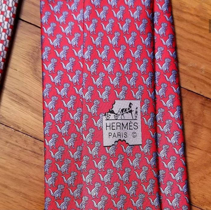 Hermes Dinosaur Tie, Tyrannosaurus Rex