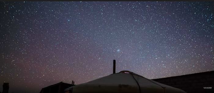 Sky full of stars over Gobi Desert