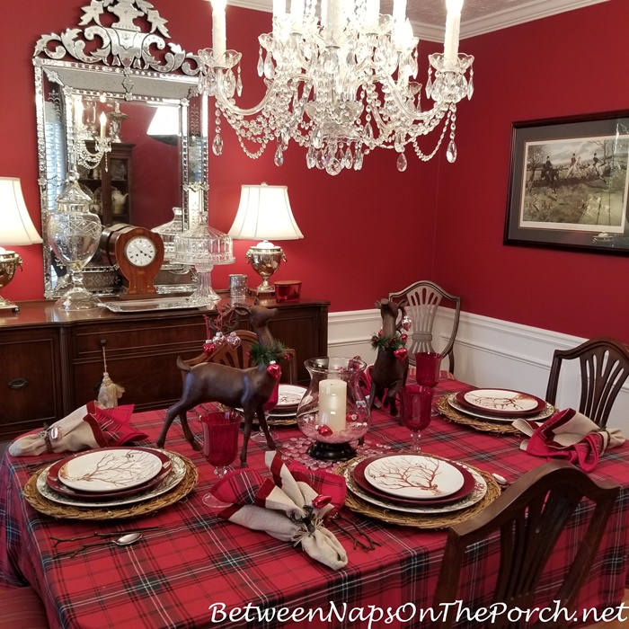 Woodland Themed Valentine's Day Table Setting