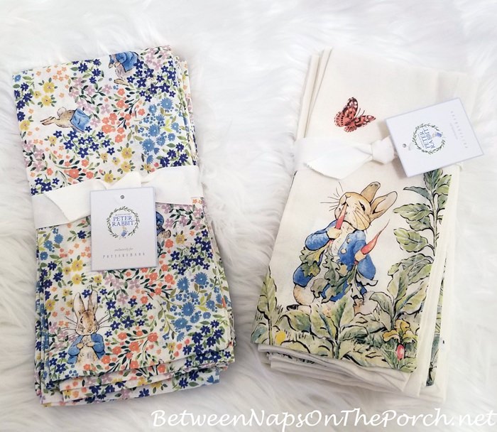 Peter Rabbit Napkins for spring or Easter