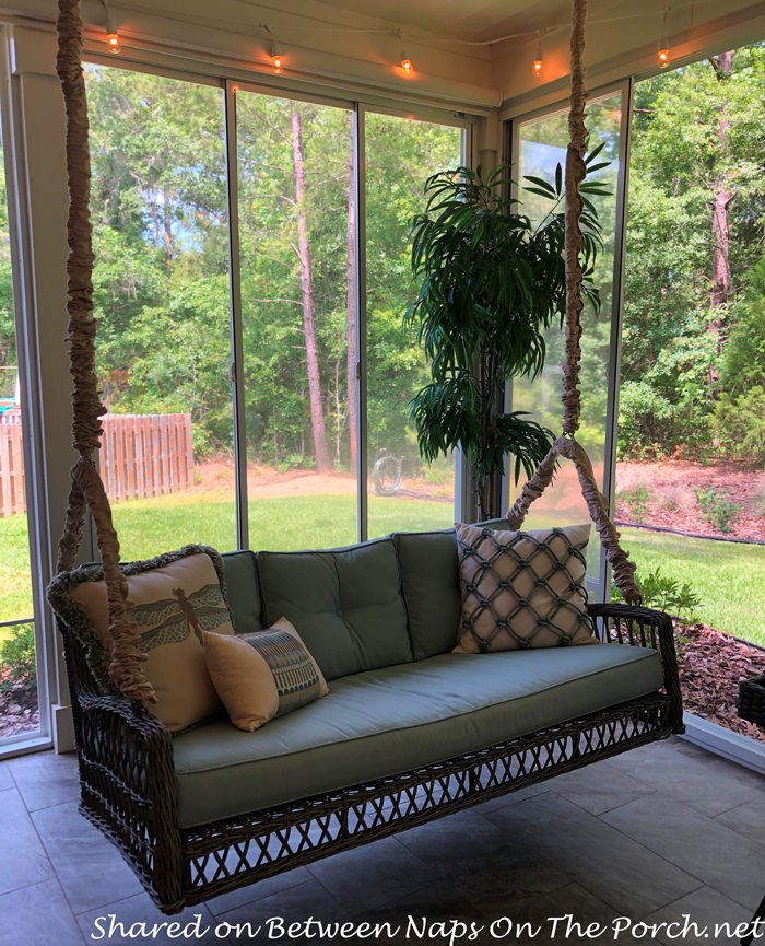 Porch Swing with Swing Covers