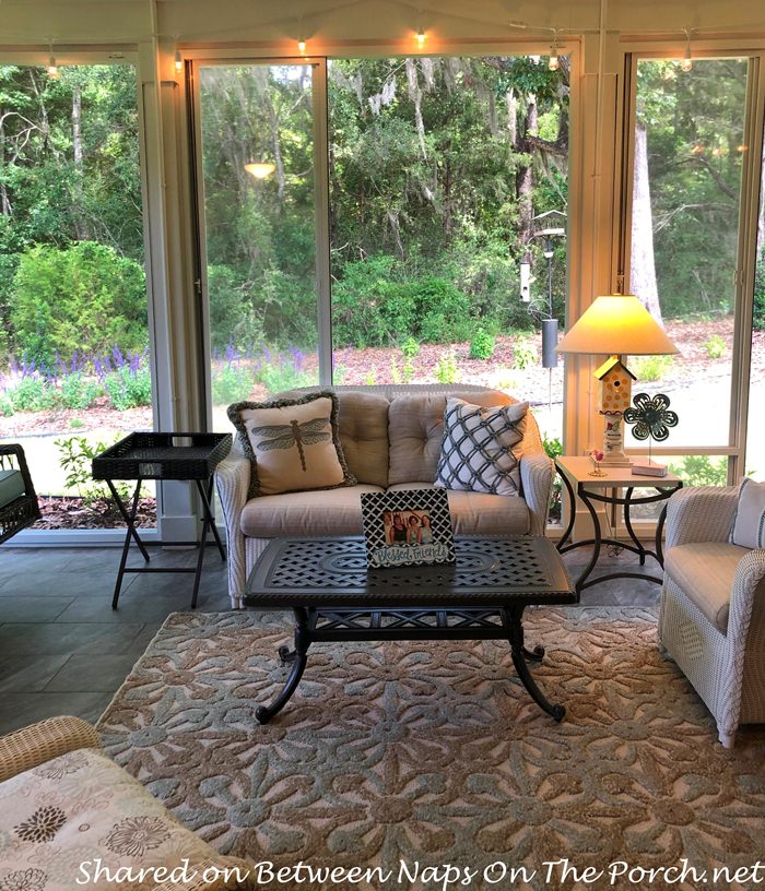 Screened Porch, Wicker Furniture