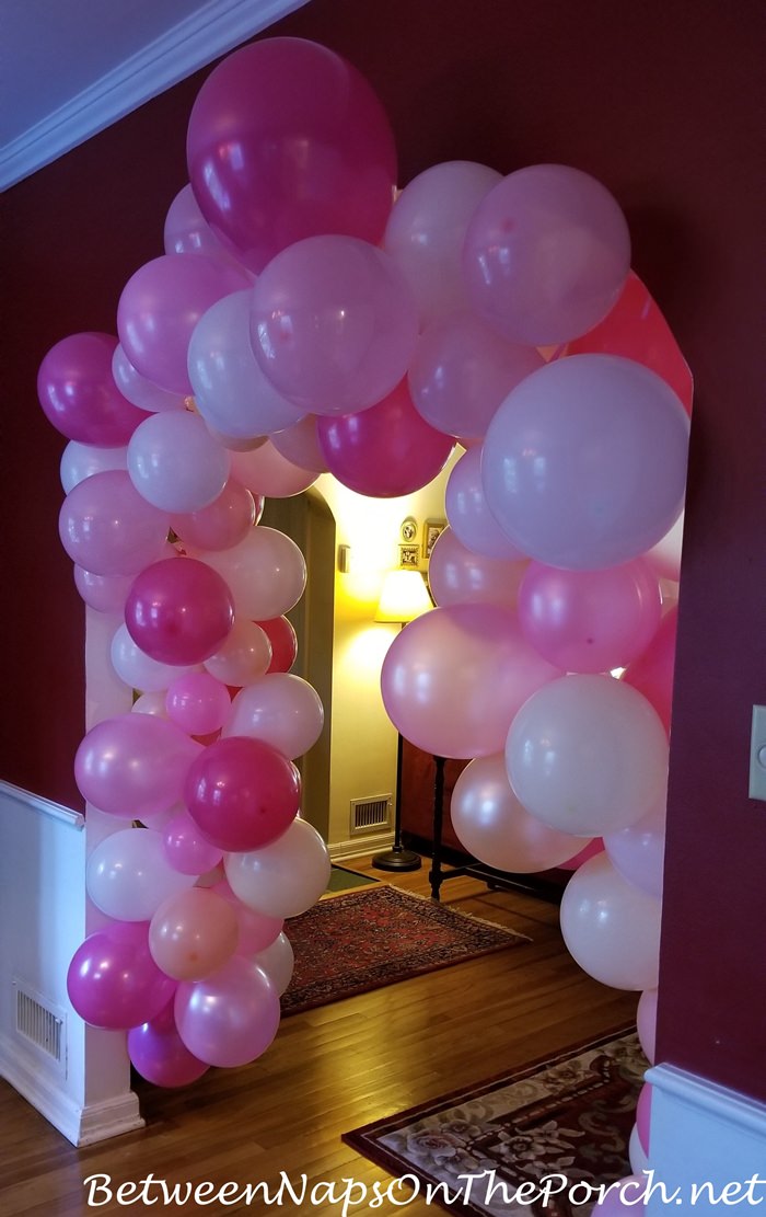 How to Make a Balloon Garland for Arched Door