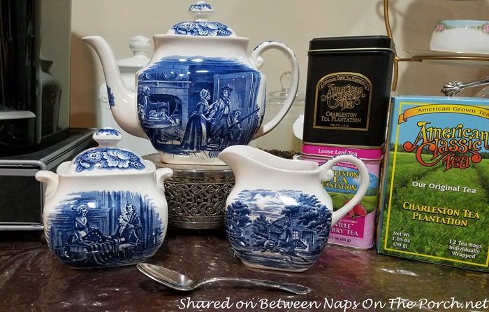 Beautiful Liberty Blue China, Tea Set