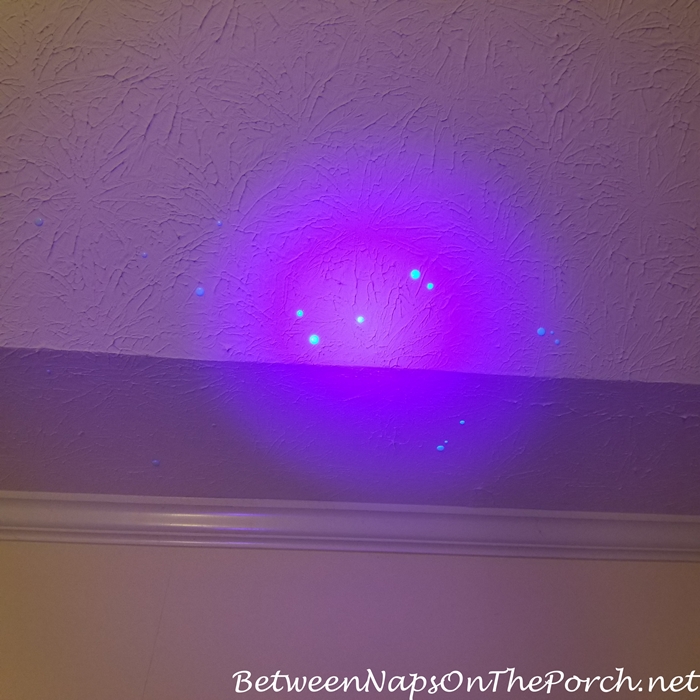 Stars on Ceiling with Blacklight