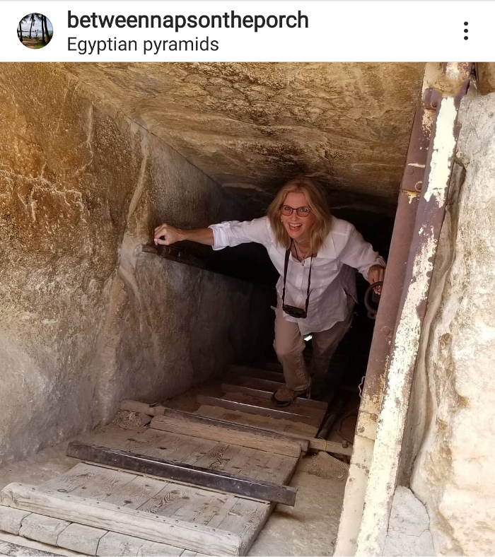 Going Down Inside an Egytian Pyramid