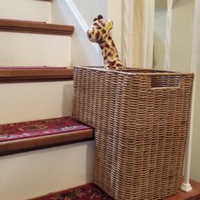 Great Basket for Staircase Steps