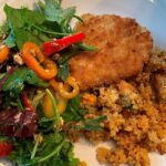 Marinated Chicken Breast with Quinoa Vegetable Melange & Arugula Salad