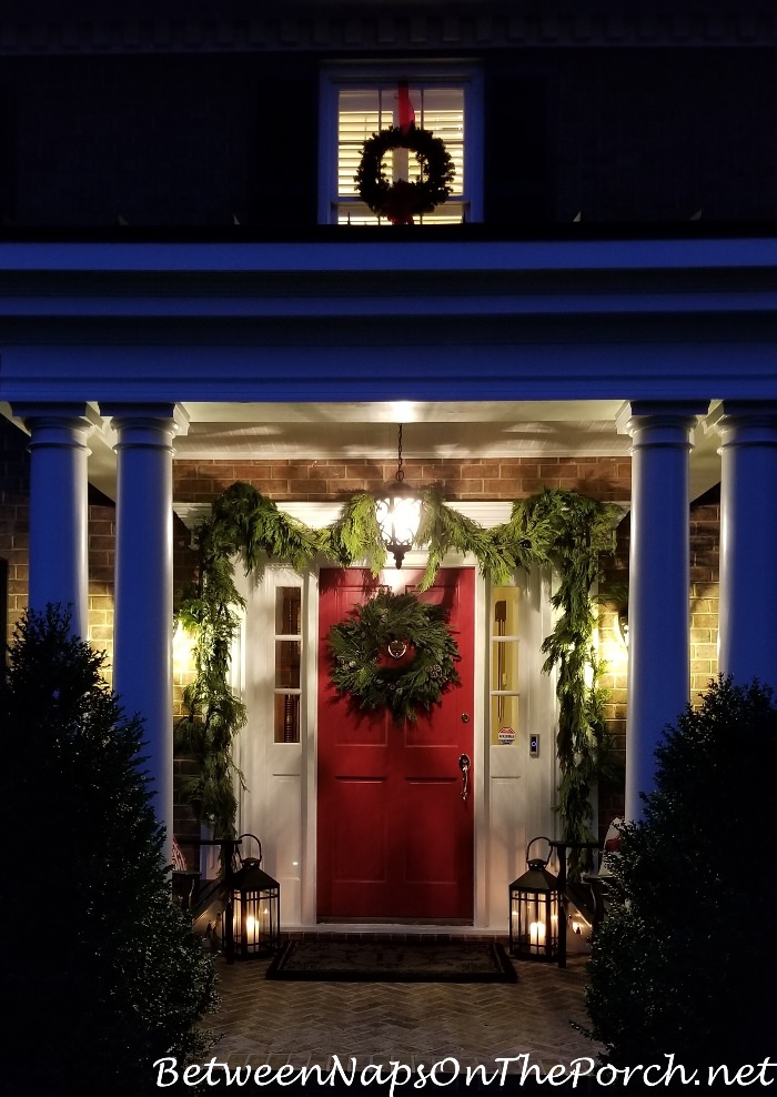 Benjamin Moore Heritage Red Paint, Christmas Porch