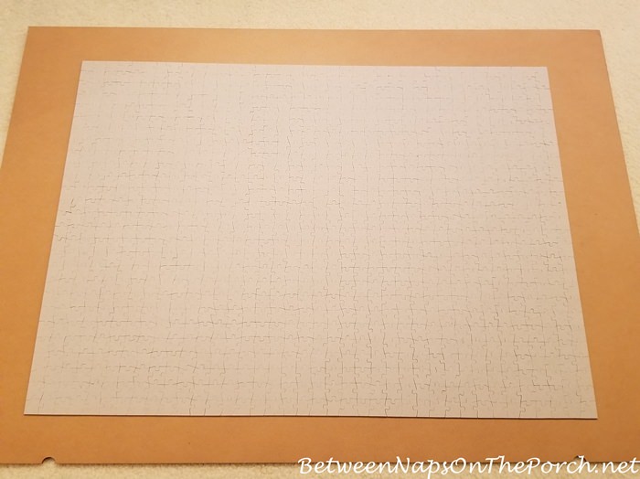 Steps to Save a Puzzle for Framing