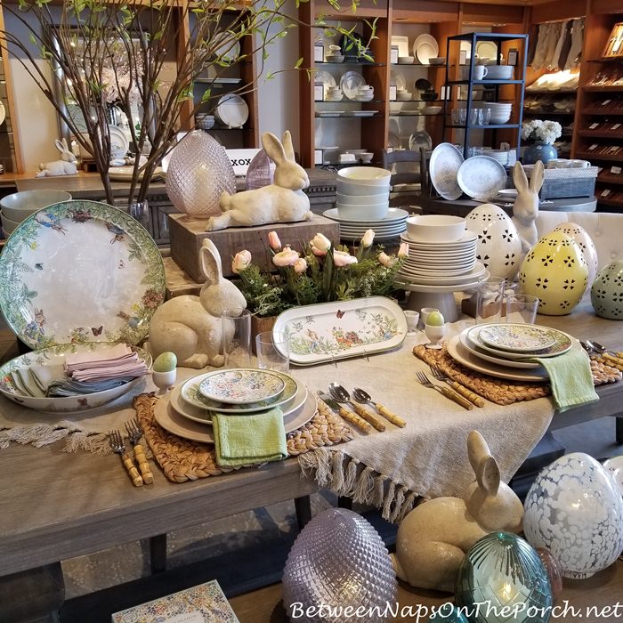 Shopping the Spring Easter Dinnerware in Two of My Favorite Stores Between Naps on the Porch