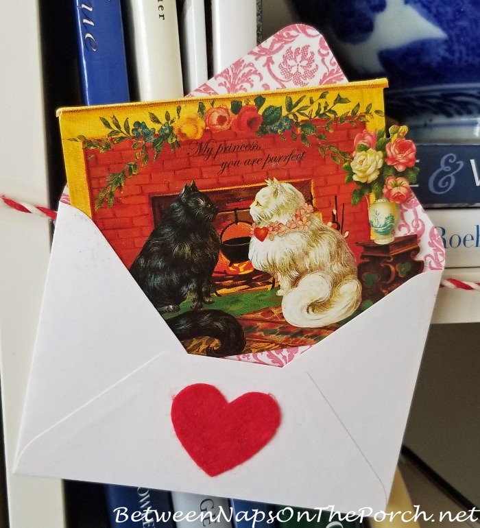 Beautiful Valentine's Day Card, Vintage Style Cards