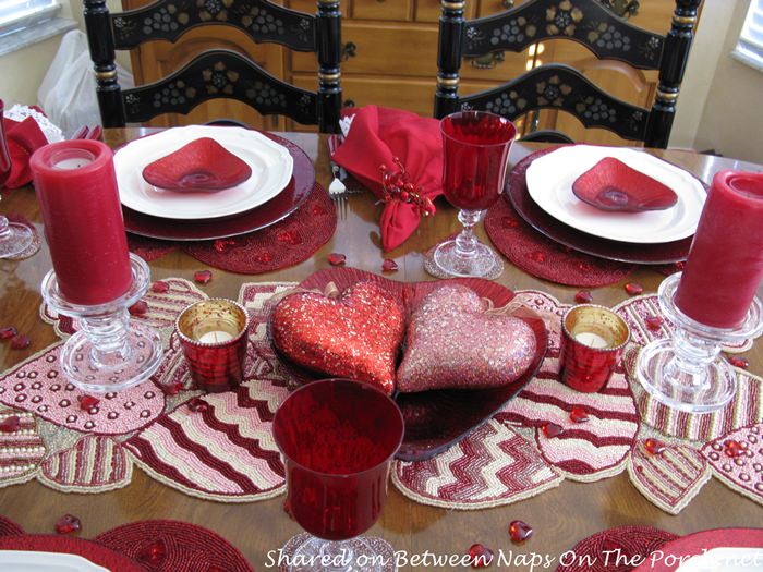 Red Mikasa Wine Stemware for Valentines Day