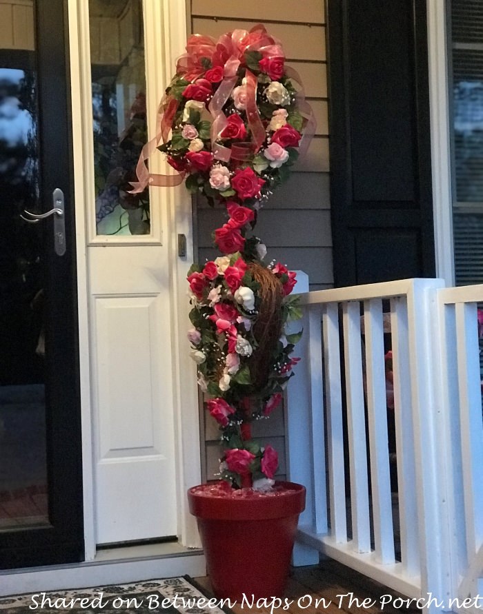 Rose Topiary for Valentine's Day