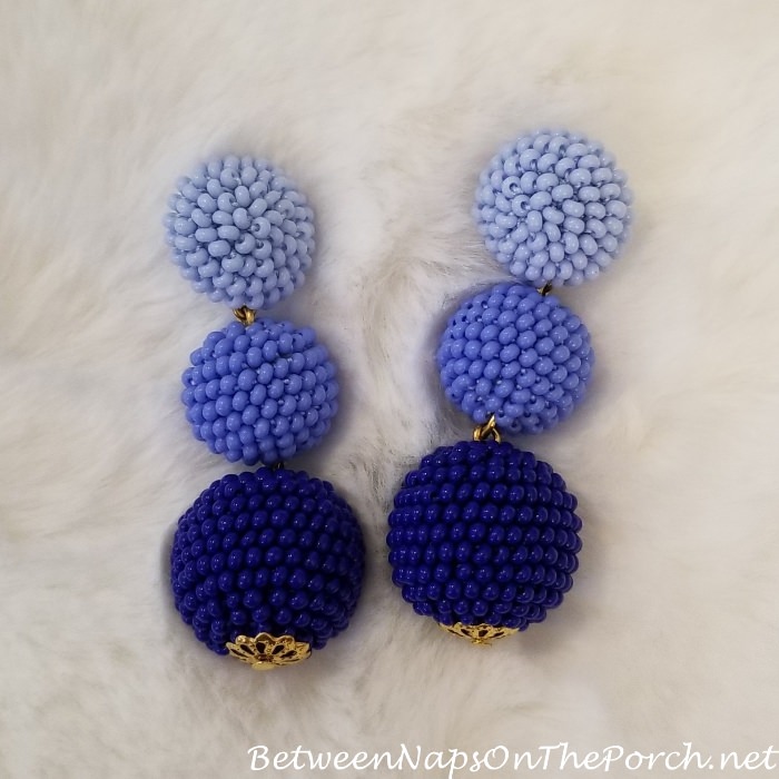 Bon Bon Drop Earrings, Ombre Blue