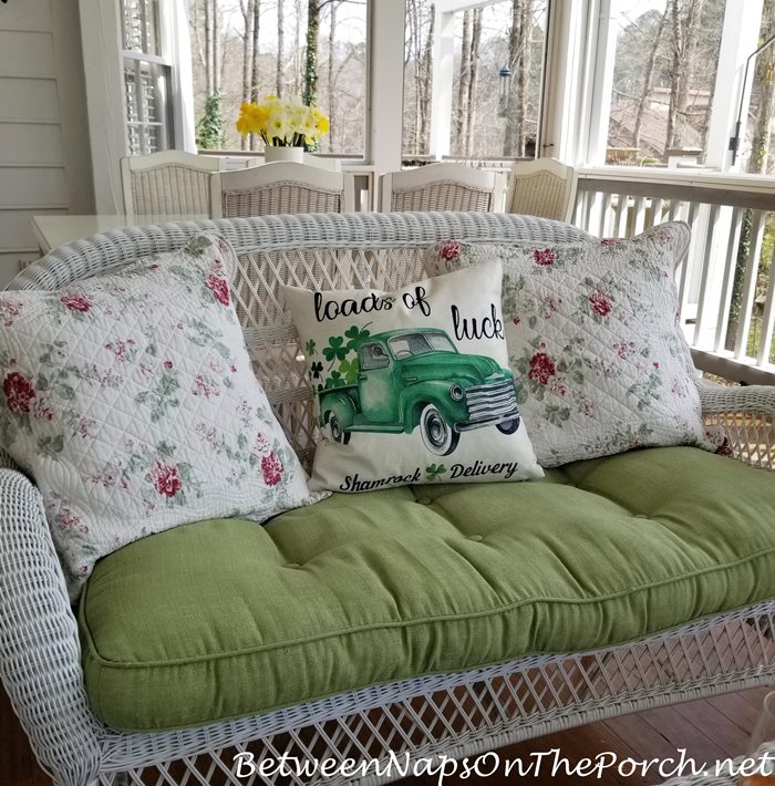 Wicker Settee, Screened Porch