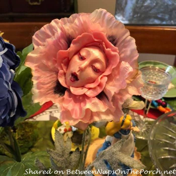 A Whimsical Alice in Wonderland Table Setting Featuring Singing-Talking  Flowers from the Garden – Between Naps on the Porch