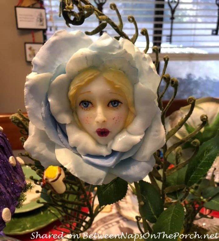 A Whimsical Alice in Wonderland Table Setting Featuring Singing-Talking  Flowers from the Garden – Between Naps on the Porch