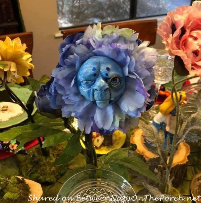 A Whimsical Alice in Wonderland Table Setting Featuring Singing-Talking  Flowers from the Garden – Between Naps on the Porch