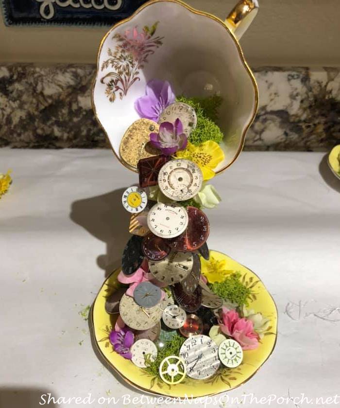 How to Make a Floating Teacup Centerpiece - Debbee's Buzz