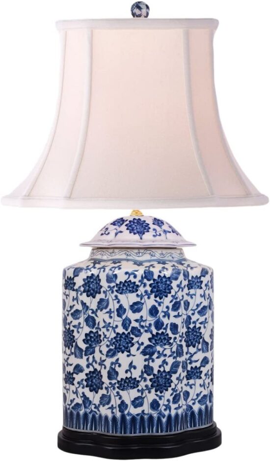 Blue and White Lamp