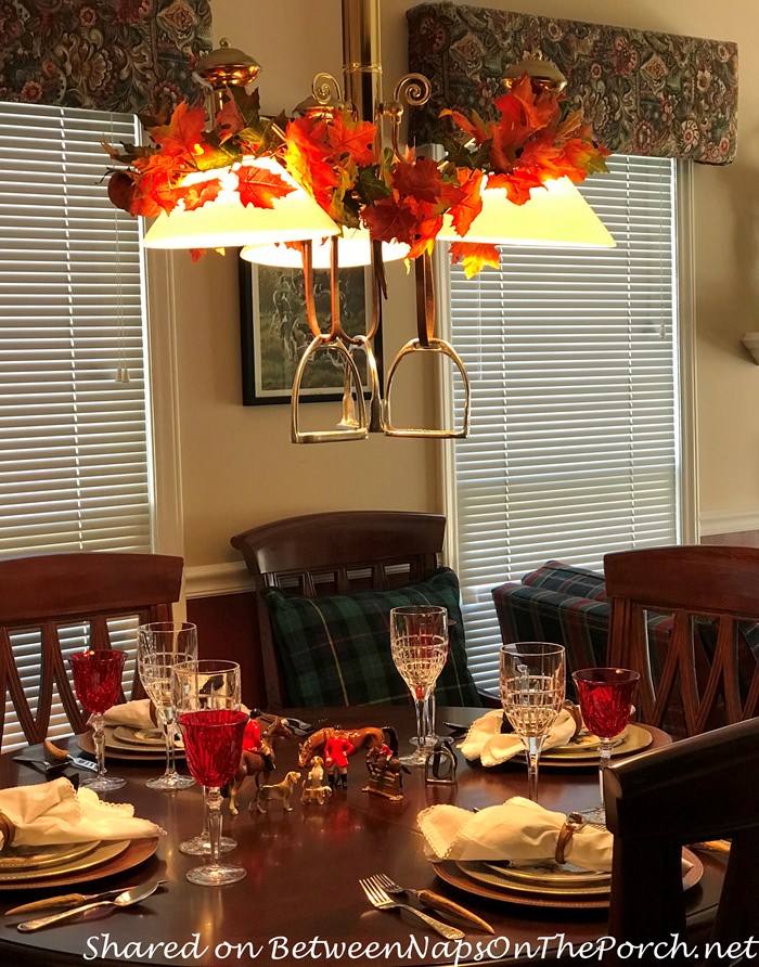 Autumn Equestrian-Themed Table Setting