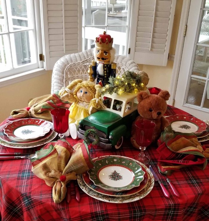 Whimsical Christmas Table, Toy's Delight