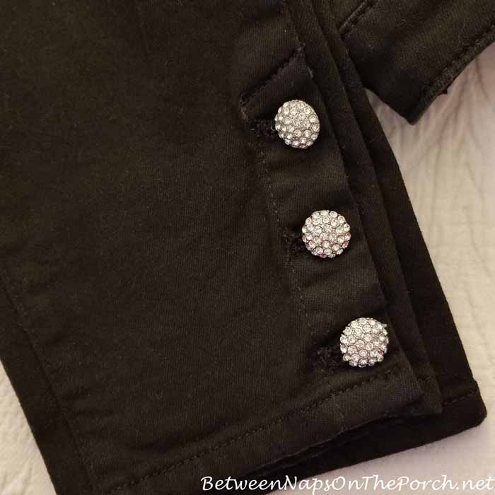 Jewel Button Jeggings