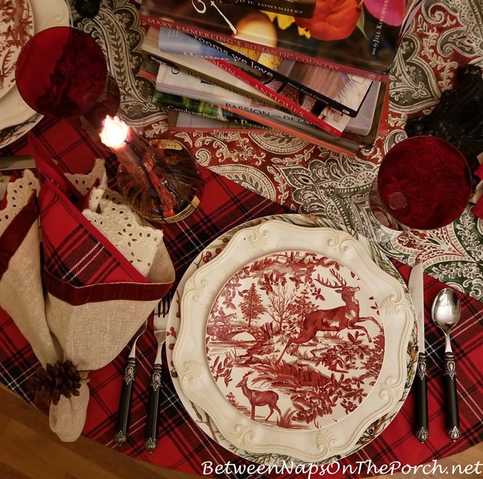 Lenox Butler's Pantry in Cozy Book-Themed Valentine's Day Tablescape