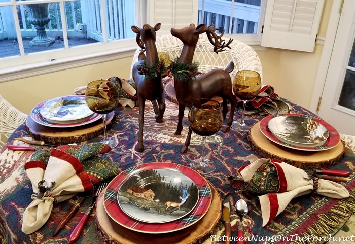 Table Setting in Jewel Tones for Winter