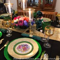Hand-Painted Bavarian Tirschenreuth in St. Patrick's Day Table