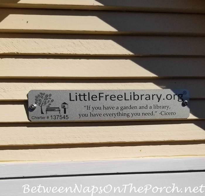 Little Free Library Plaque