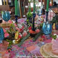 Beautiful Spring Table Setting, Spring Centerpiece