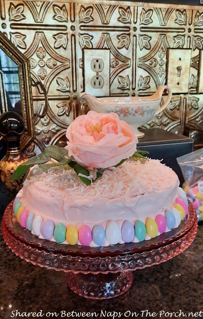 Easter Cake, Decorated with Eggs