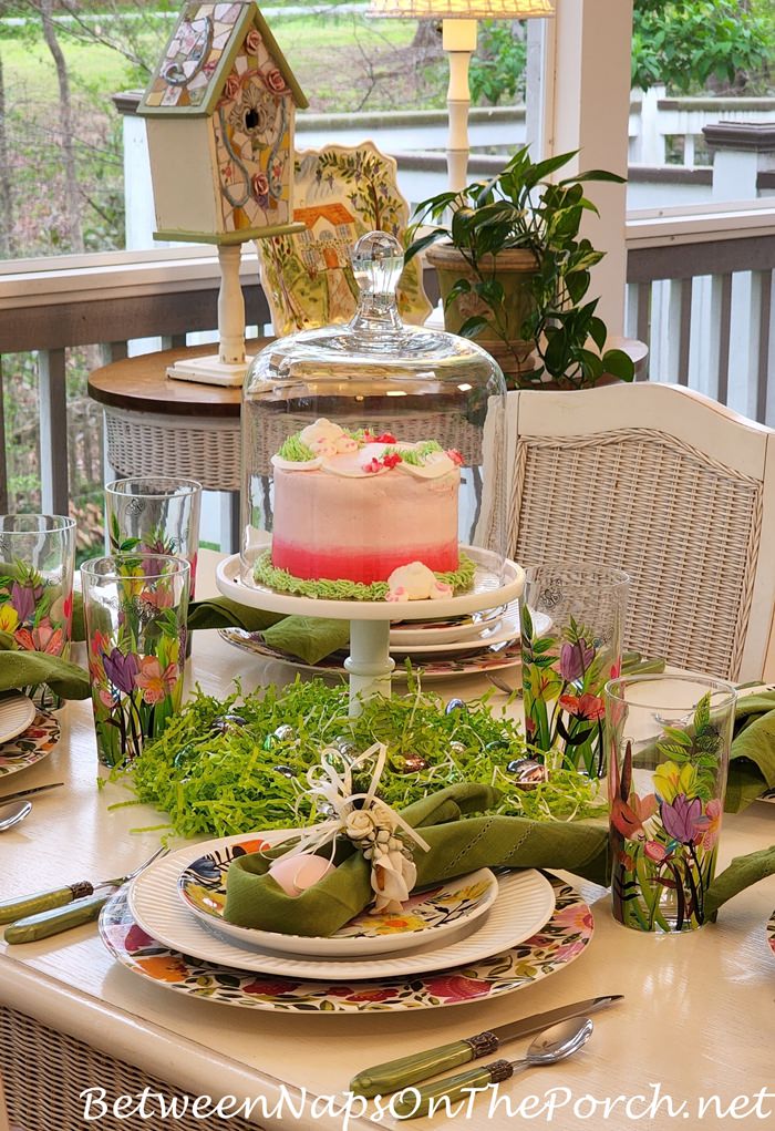 Spring Bunny Cake Centerpiece