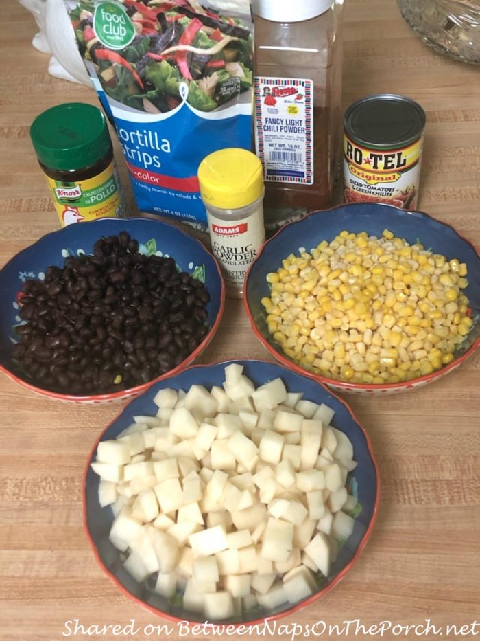 Preparing Ingredients for Pueblo Chicken Soup