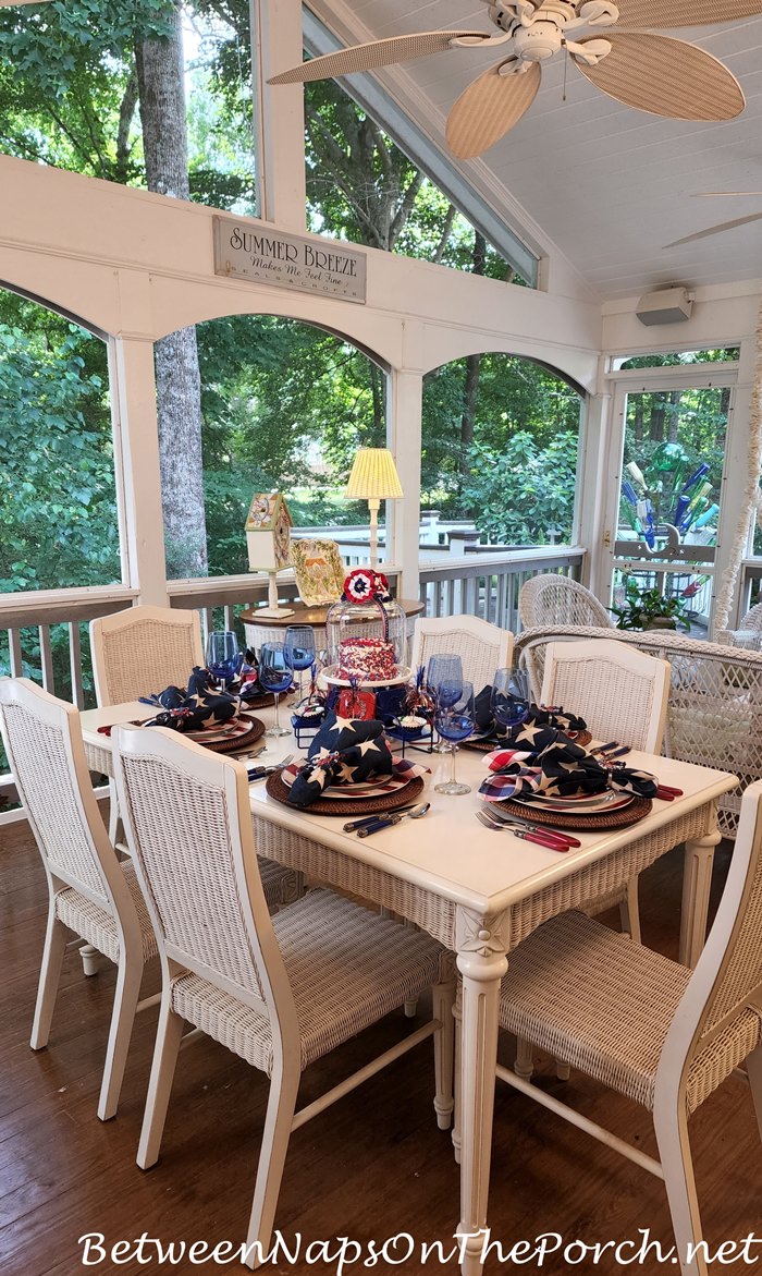 4th of July Celebration Table Setting