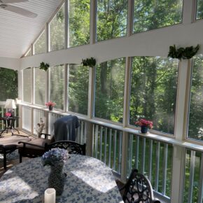 Screened Porch with Sill, Ledge for Plants
