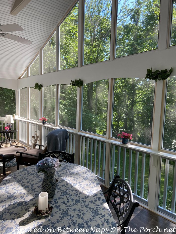 Screened Porch with Sill, Ledge for Plants