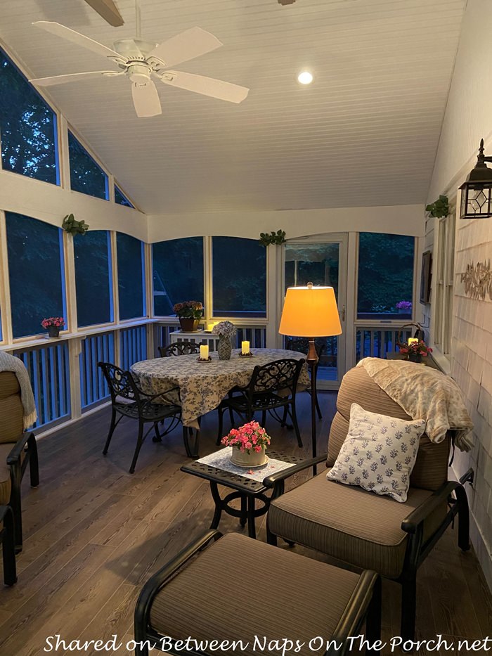 Screened Porch with room for dining