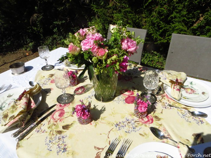 Spring Dinner Party with Friends, Dining Outdoors