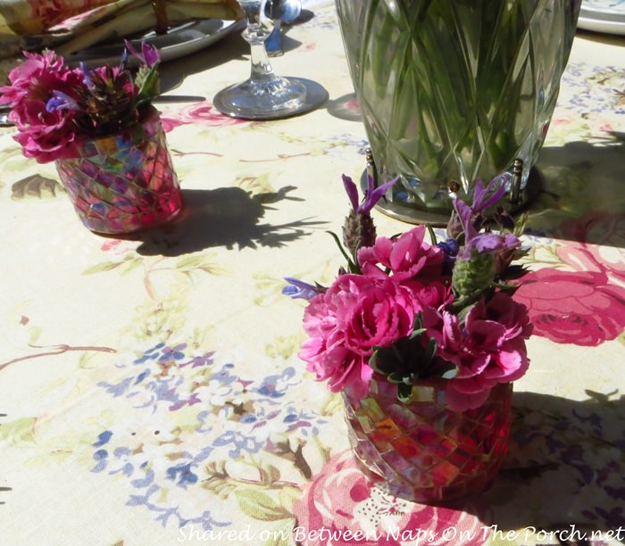 Spring Flowers for Tablescape Centerpiece