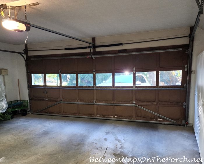 Garage Door Before Painting
