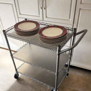 Rolling 3-Tier Cart with Handle